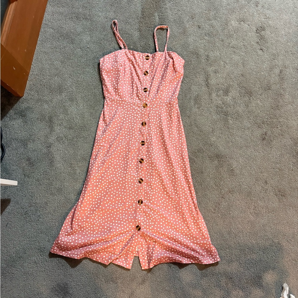 Pink Polka Dot Dress